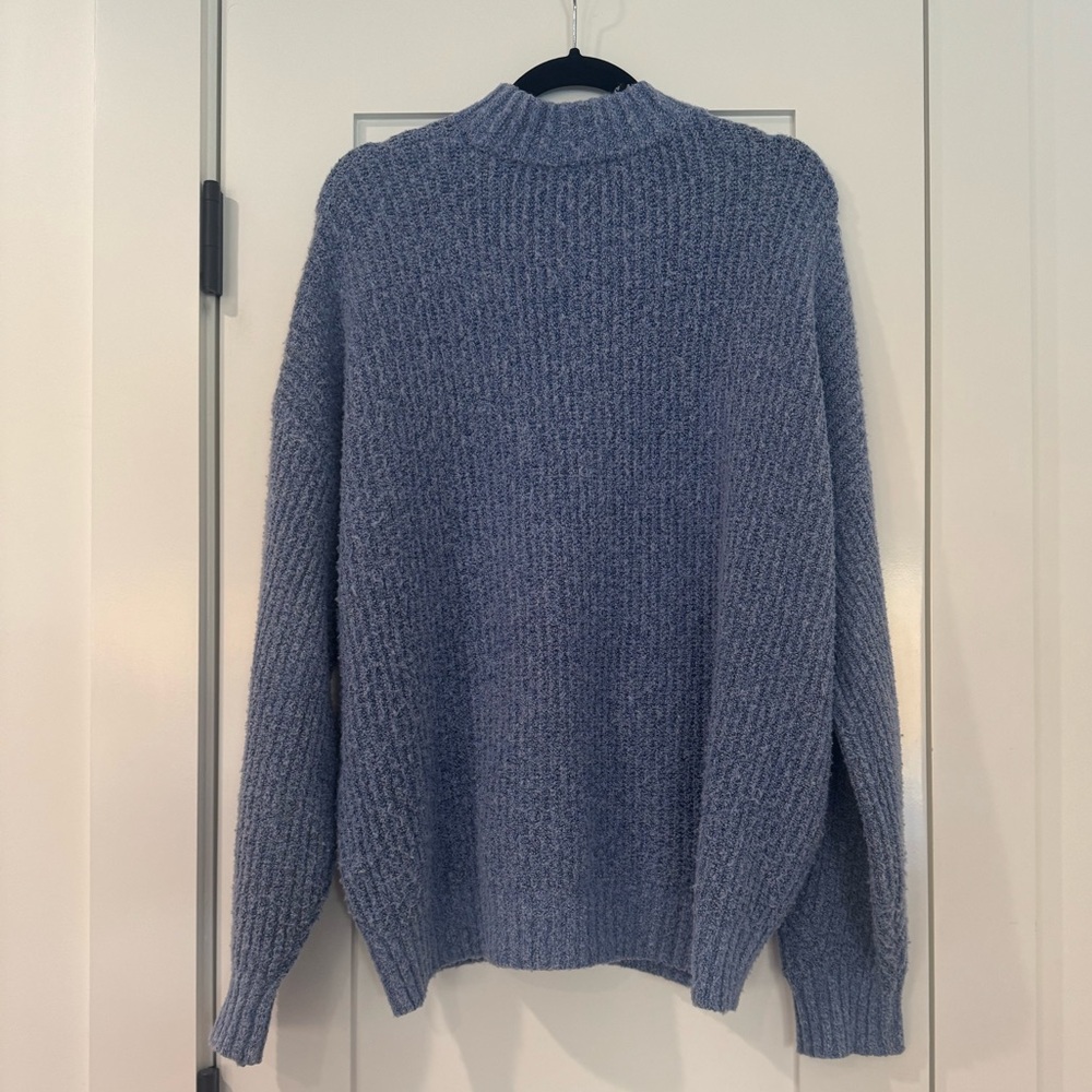Halogen Blue Sweater with Ribbed Knit - Picture 2 of 7